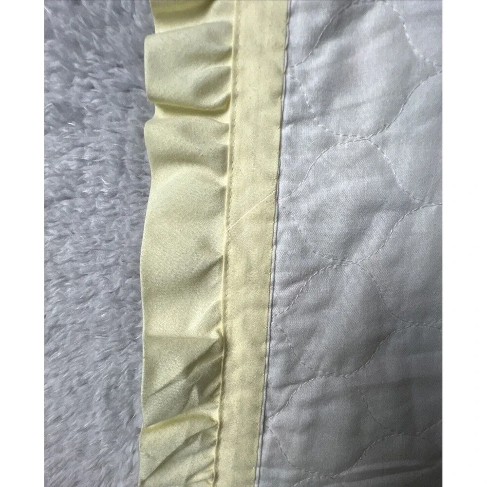 Baby Blanket Hand Made Embroidered Reversible Ruffled Edge Happi Woodland Quilt‎